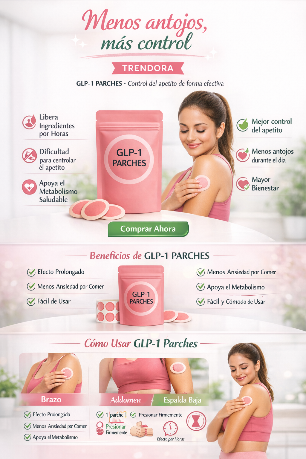🌿GLP‑1 PARCHES: Menos Antojos, Más Control✨ Tu Rutina. Tu Poder. Tu Parche. Tu Cambio 💫- TRENDORA